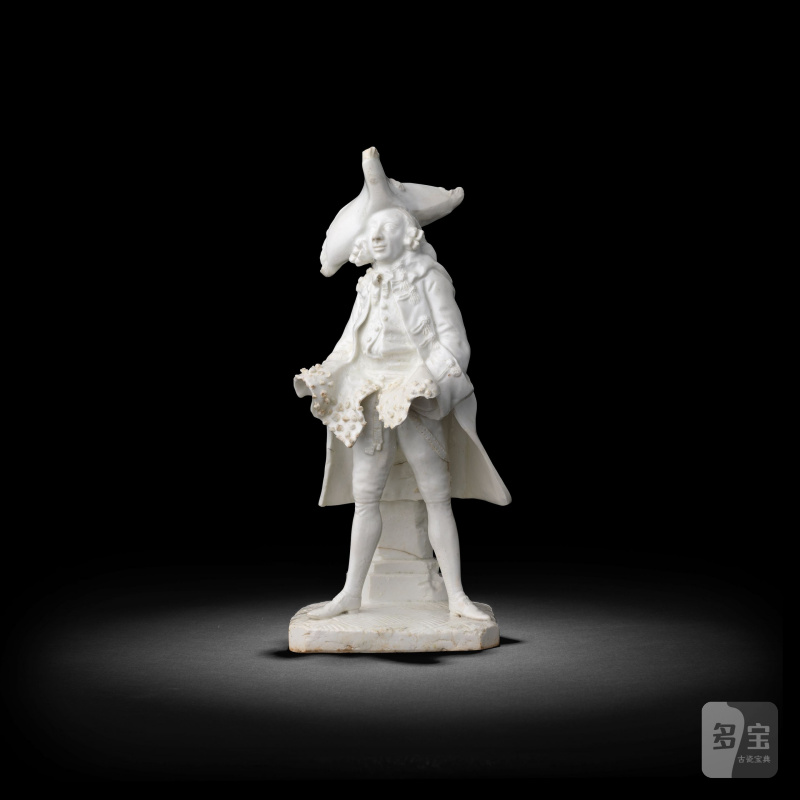 A rare Bow white figure of Henry Woodward, circa 1750 - 图6